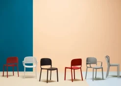 Pedrali Dome 265 fåtölj, gråbeige