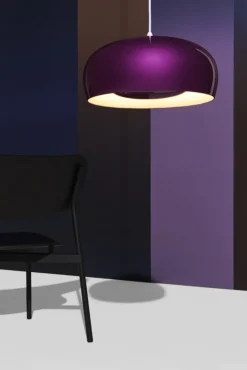 Petite Friture Brush pendellampa, stor, 60 cm, violett