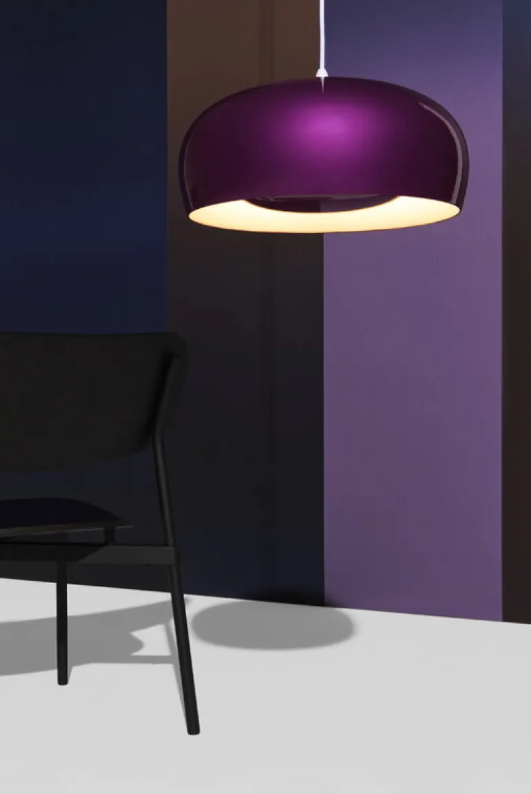 Petite Friture Brush pendellampa, stor, 60 cm, violett