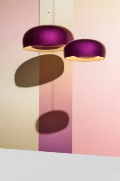 Petite Friture Brush pendellampa, stor, 60 cm, violett