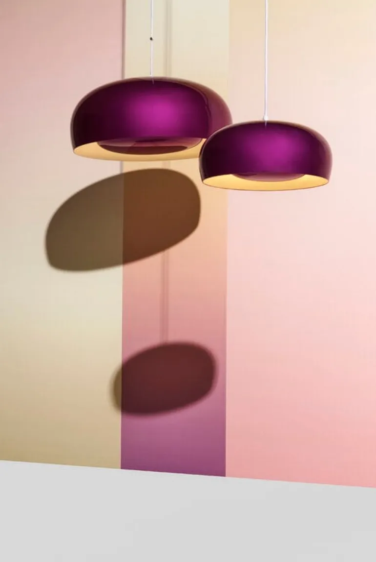 Petite Friture Brush pendellampa, stor, 60 cm, violett