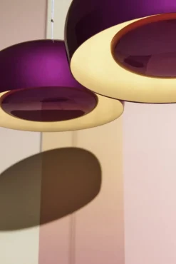 Petite Friture Brush pendellampa, stor, 60 cm, violett