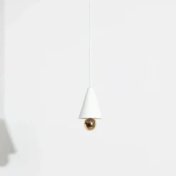 Petite Friture Cherry LED-pendel, mini XS, vit