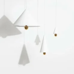 Petite Friture Cherry LED-pendel, stor, vit