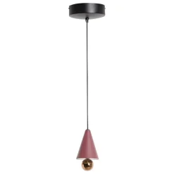Petite Friture Cherry LED-pendel, mini XS, brunröd