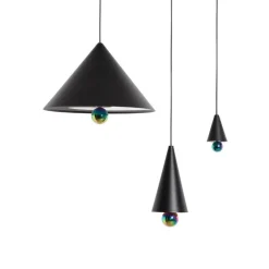 Petite Friture Cherry liten LED-pendellampa, svart