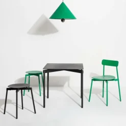 Petite Friture Fromme matbord, 70 x 70 cm, svart