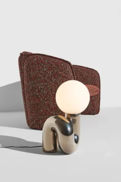 Petite Friture Neotenic bordslampa, 51 cm, platina