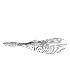 Petite Friture Vertigo Nova pendellampa, 140 cm, svart - vitt glas