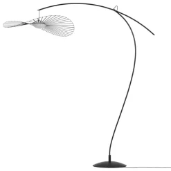 Petite Friture Vertigo Nova golvlampa, svart - vitt glas