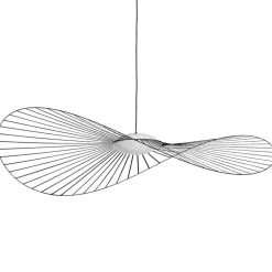 Petite Friture Vertigo Nova pendellampa, 190 cm, svart - vitt glas