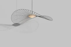 Petite Friture Vertigo Nova pendellampa, 190 cm, svart - vitt glas