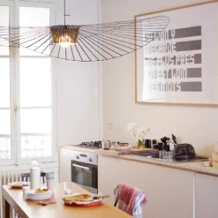 Petite Friture Vertigo pendellampa 140 cm, svart