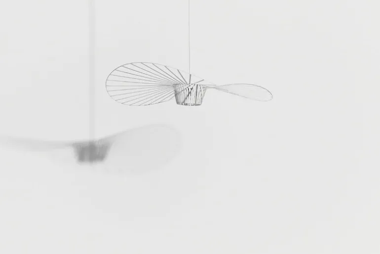 Petite Friture Vertigo pendellampa, 110 cm, vit