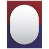 Petite Friture Wander spegel, 67 x 90 cm, lila - brunröd