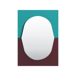 Petite Friture Wander spegel, 40 x 55 cm, smaragd - körsbär