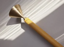 Pholc Apollo 39 pendellampa, honungsguld - polerad mässing