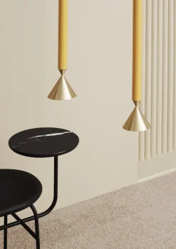 Pholc Apollo 79 pendellampa, honey gold - polerad mässing