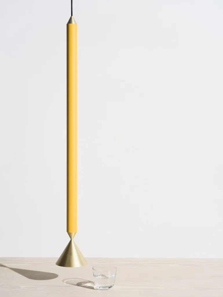 Pholc Apollo 79 pendellampa, honey gold - polerad mässing