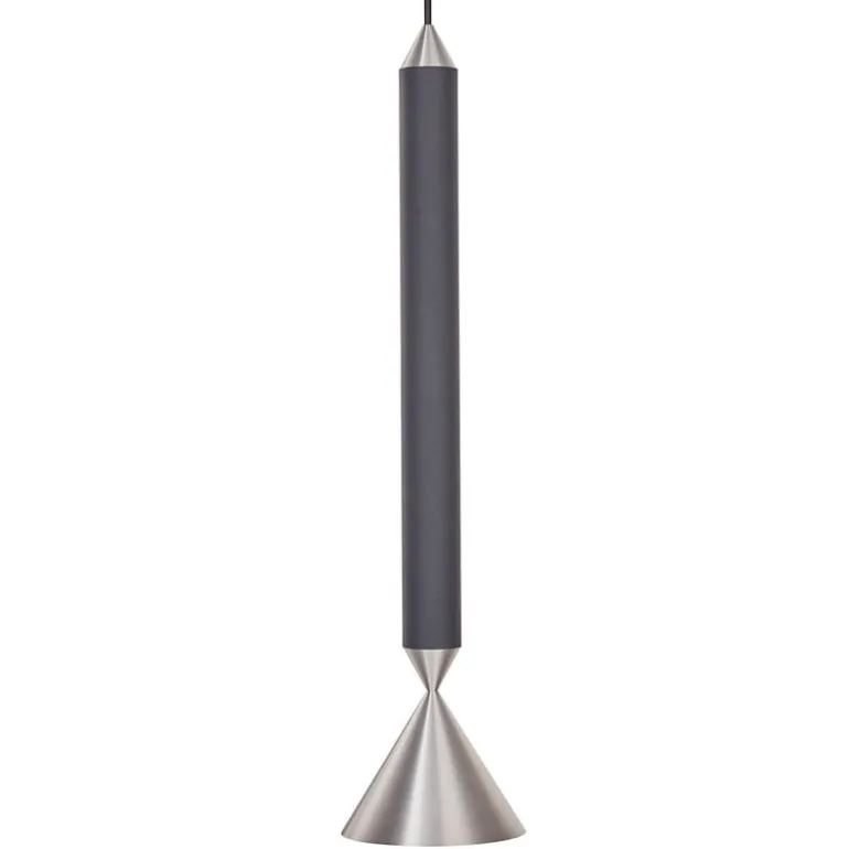 Pholc Apollo 39 pendellampa, svart - polerad aluminium