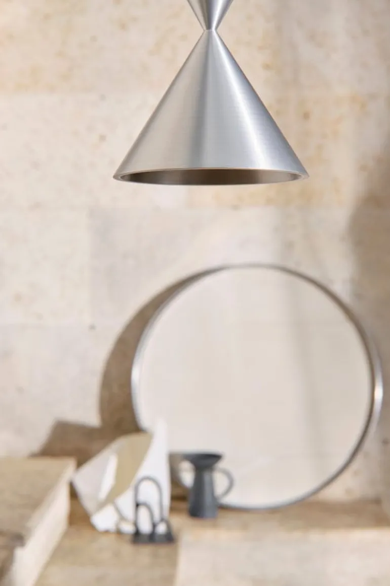 Pholc Apollo 39 pendellampa, svart - polerad aluminium