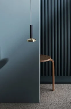 Pholc Blend 9 pendellampa LED, vit - mässing