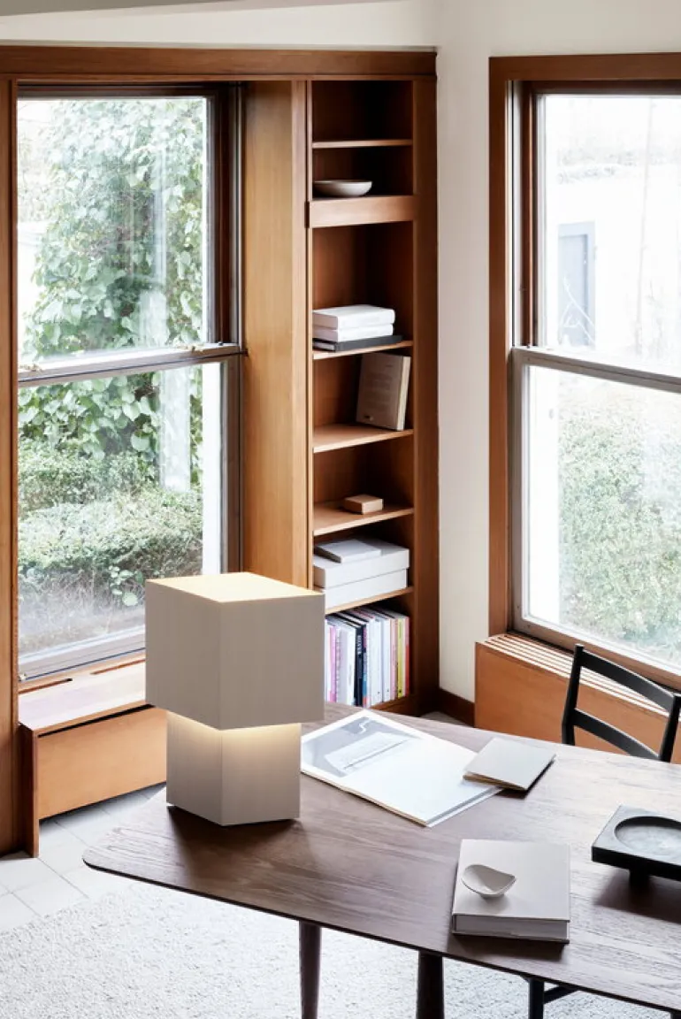 Pholc Romb 48 bordslampa, bomull