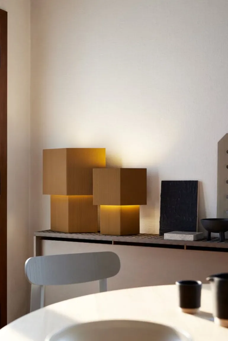 Pholc Romb 36 bordslampa, kummin