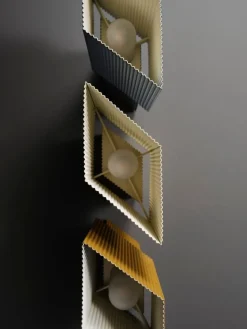 Pholc Romb Mini bordslampa, blå sten