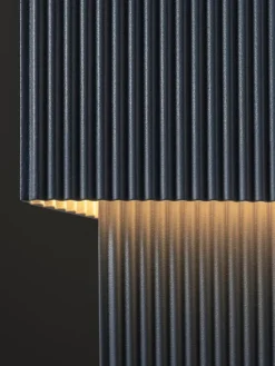 Pholc Romb Mini bordslampa, blå sten