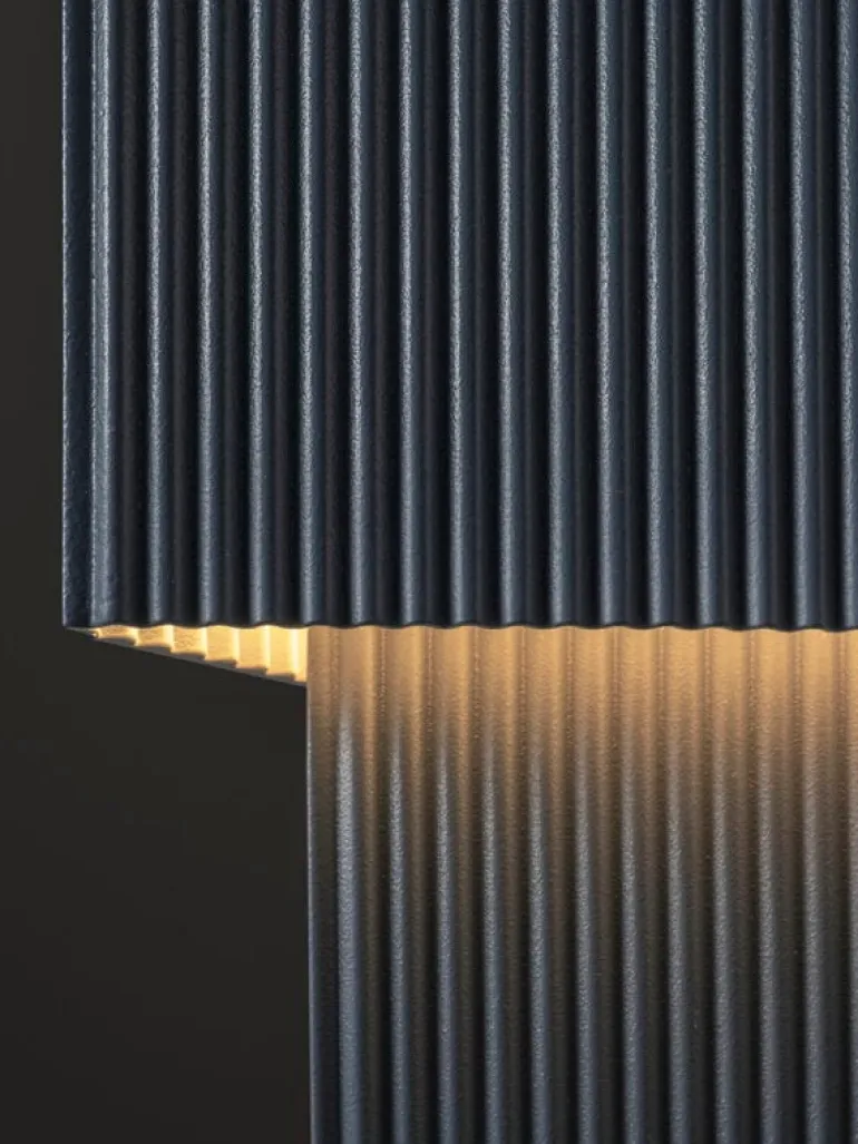 Pholc Romb Mini bordslampa, blå sten