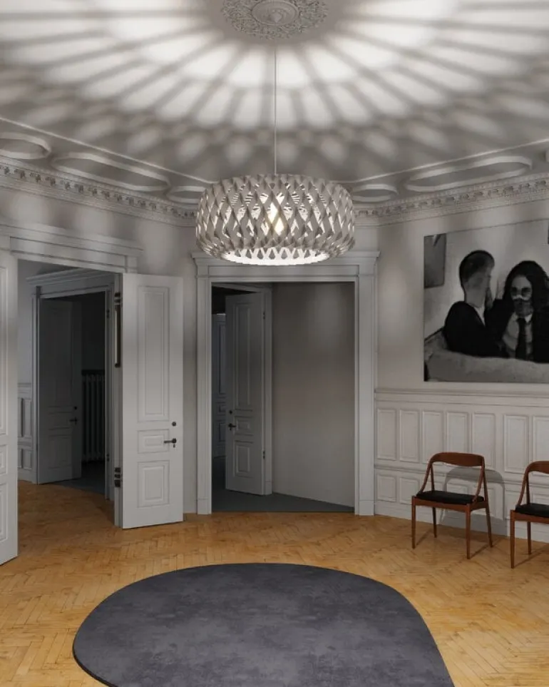 Pilke Lights Pilke Signature 80 taklampa, vit