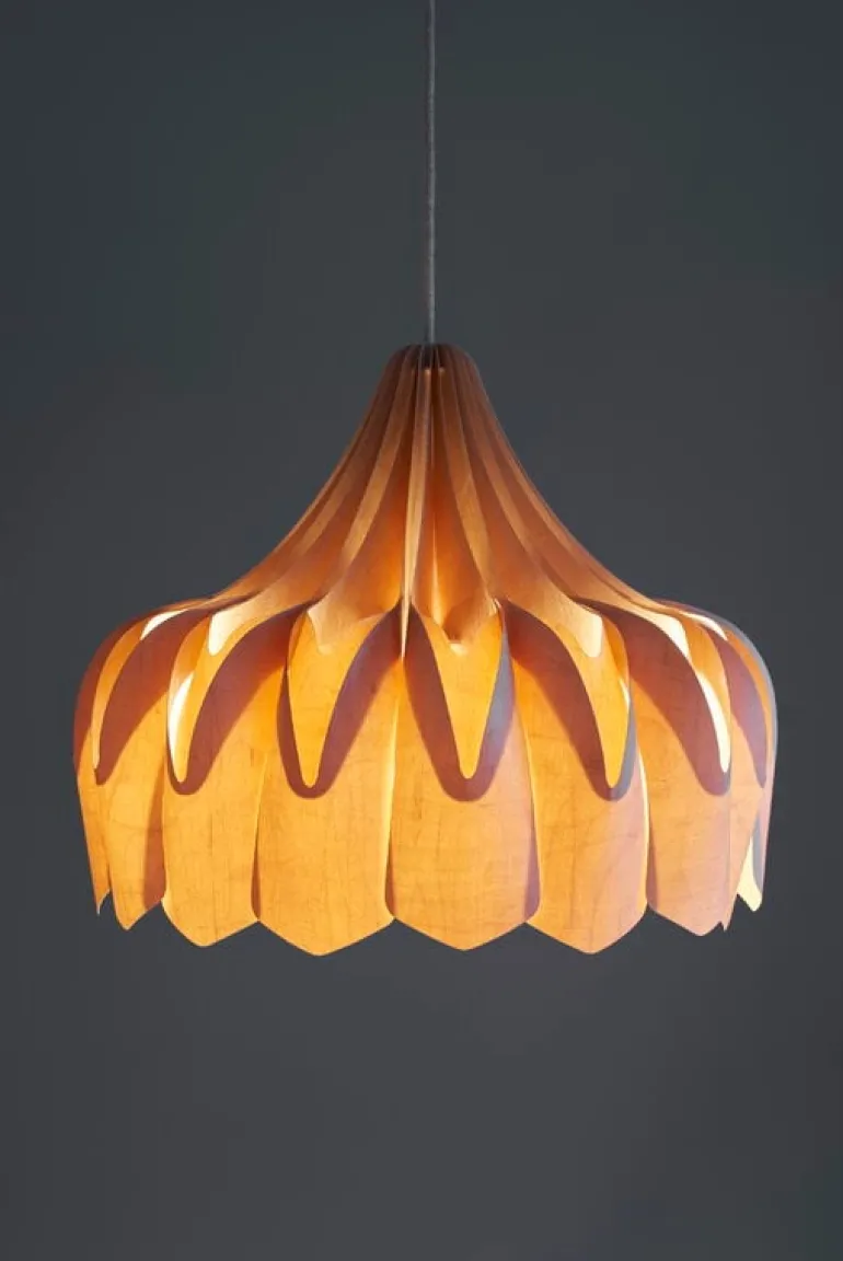 Pilke Lights Pioni pendellampa, stor, björk