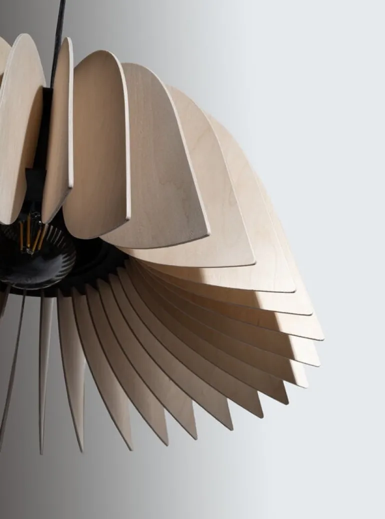 Pilke Lights Verna 50 pendellampa, björk