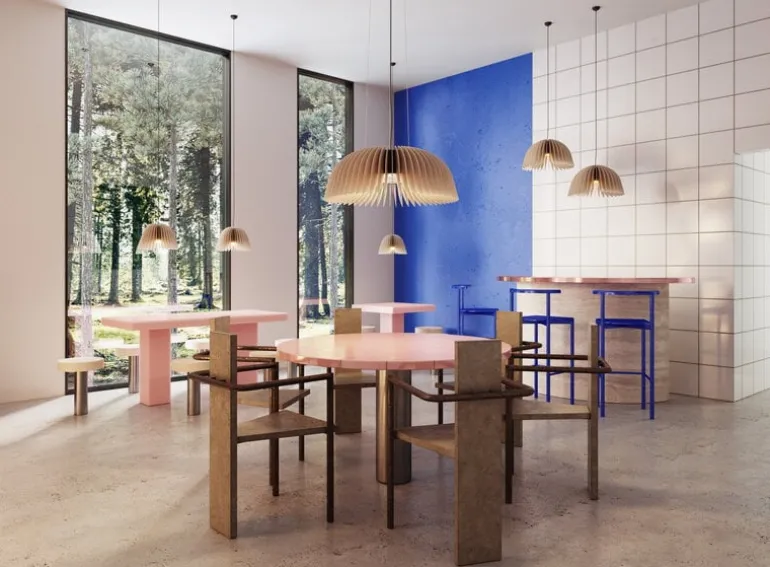 Pilke Lights Verna 34 pendellampa, björk