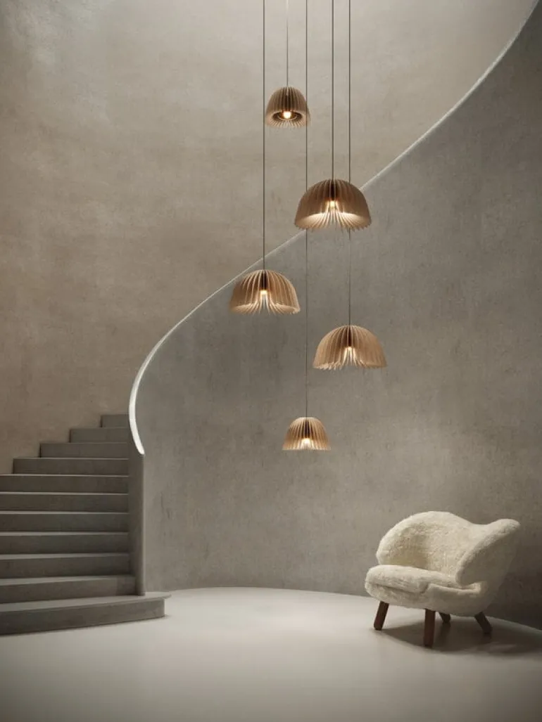 Pilke Lights Verna 34 pendellampa, björk