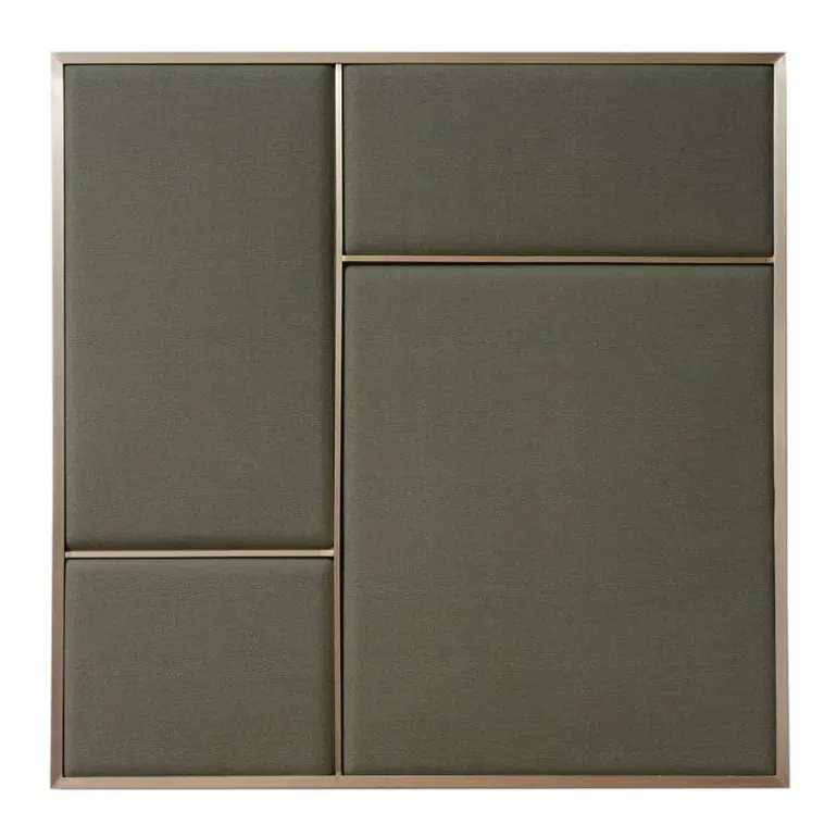 PLEASE WAIT to be SEATED Nouveau Pin anslagstavla, medium, mässing - grå