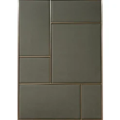 PLEASE WAIT to be SEATED Nouveau Pin anslagstavla, stor, mässing - grå