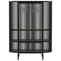 Poiat Bastone barskåp med dörrar, svart