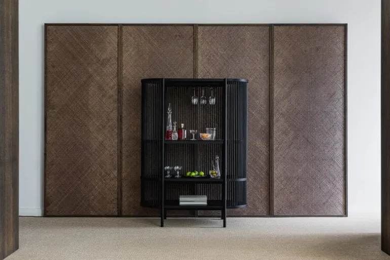 Poiat Bastone barskåp, svart