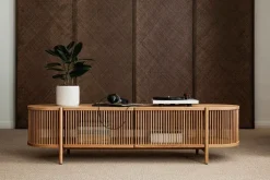 Poiat Bastone lågt sideboard med dörrar, ek