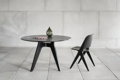 Poiat Lavitta bord, runt, 120 cm, svart