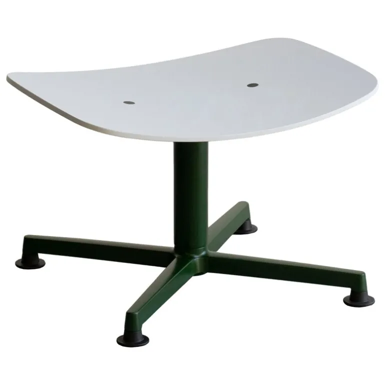 Raawii Arba fotpall, plywood, mörkgrön - ljusgrå