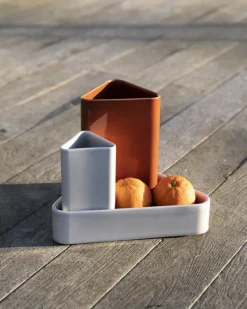 Raawii Canvas vas, liten, betonggrå