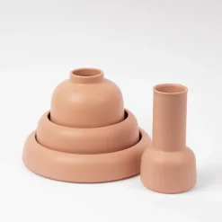 Raawii Omar skål 01, rosa nude