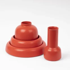 Raawii Omar skål 02, stark korall