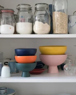 Raawii Strøm skål, coral blush