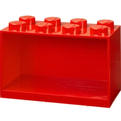 Room Copenhagen Lego Brick Shelf 8, klarröd