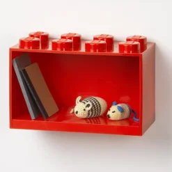 Room Copenhagen Lego Brick Shelf 8, klarröd