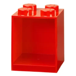 Room Copenhagen Lego Brick Shelf 4, ljusröd